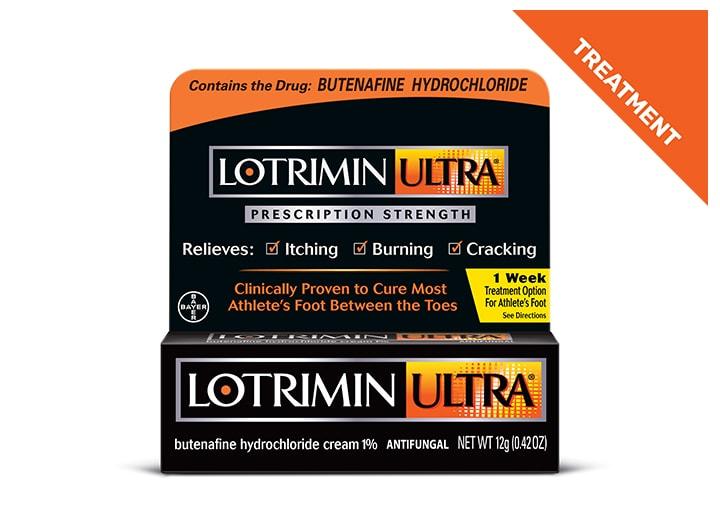 grey powder bottle of lotrimin athlete's foot daily prevention