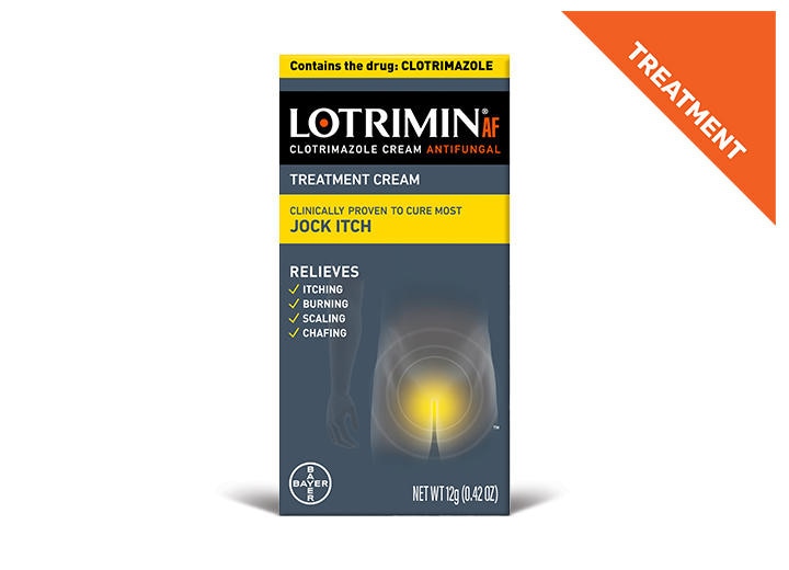 black and yellow box of Lotrimin Jock Itch Cream